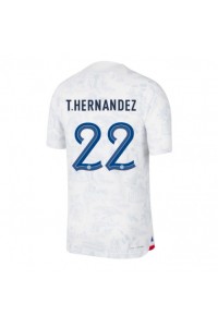 Frankrike Theo Hernandez #22 Fotballdrakt Borte Klær VM 2022 Korte ermer